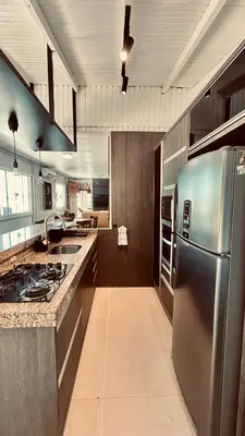 A cozinha ou kitchenette de Casa Pena Branca Villa Ararybó