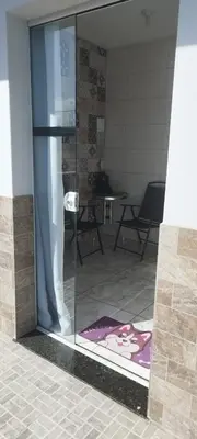 Uma varanda ou terraço em Apto D 1º Andar