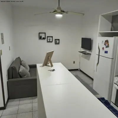 Uma televisão e/ou sistema de entretenimento em Tu Verano En Itapema Brasil! Departamento A Solo 2 Cuadras Del Mar Para 6 Personas
