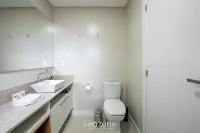 Uma casa de banho em Apto c/ Churrasqueira a 500m da Praia TDF0302