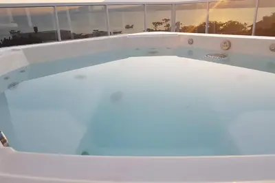 A planta de Cobertura duplex, vista panorâmica e SPA