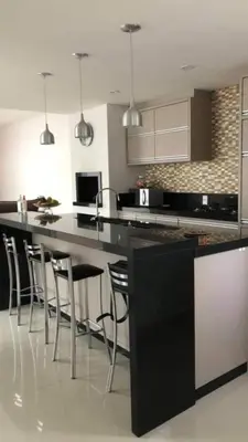 A cozinha ou kitchenette de Casa linda e espaçosa ao lado do Morro para Bombinhas