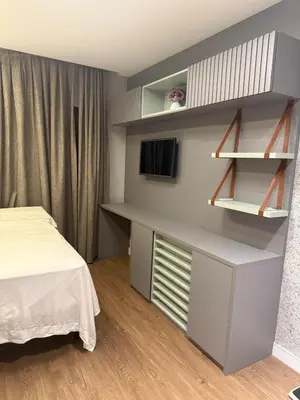 Uma cama ou camas num quarto em Casa para Temporada em Camboriú