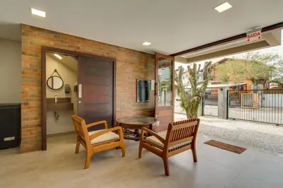 Uma varanda ou terraço em Residencial Casa Flora - Centro de Bombinhas