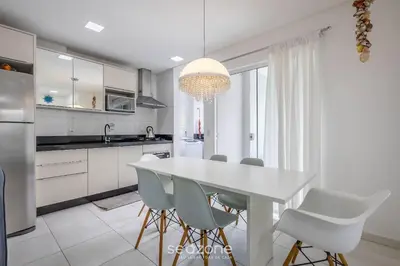 A cozinha ou kitchenette de Apto c/ Churrasqueira a 750m da Praia EVP0504