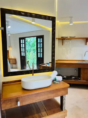 Uma casa de banho em Studio Com Hidro e Cromoterapia Baoba Suites