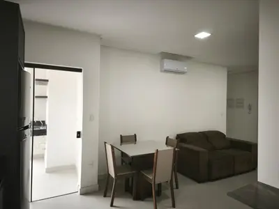 Uma área de estar em Tâmisa Residence Com Vista Mar