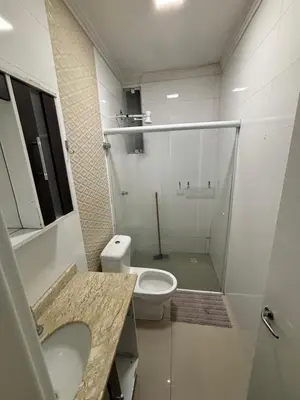 Uma casa de banho em Casa inteira praia do Estaleirinho