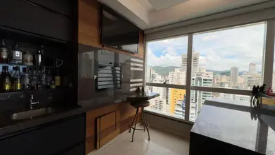 Bebidas em Apartamento vista Panorâmica do Mar em Meia Praia