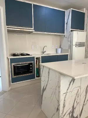 A cozinha ou kitchenette de Apartamento Meia Praia - Sensation 801