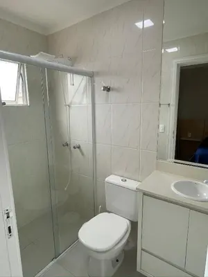Uma casa de banho em Apartamento Meia Praia - Sensation 801