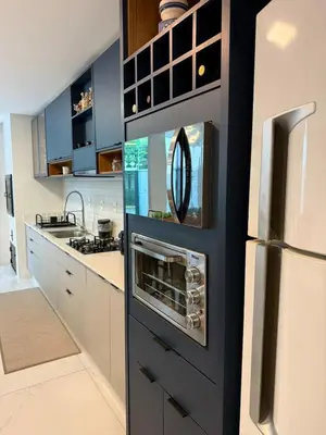 A cozinha ou kitchenette de Casa 2 no coração de Meia Praia