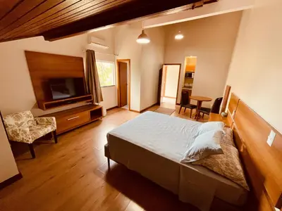 A planta de Apartamentos Loft no centro de Bombinhas
