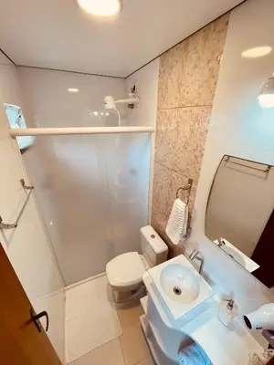 A planta de Apartamentos Loft no centro de Bombinhas