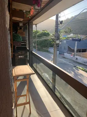 Uma varanda ou terraço em Casa 1 Encanto dos Mares