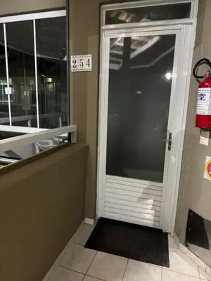 A planta de Apartamento no centro de Bombinhas