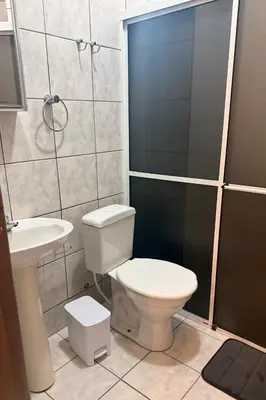 Uma casa de banho em Apartamento no centro de Bombinhas