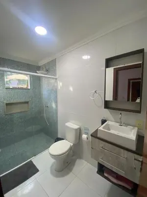 Uma casa de banho em Casa em Zimbros Bombinhas