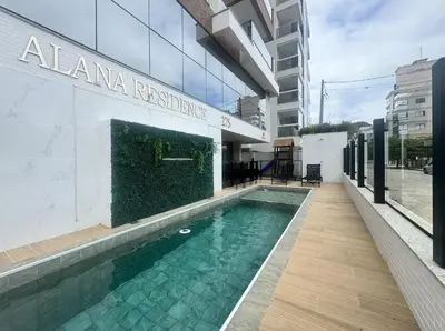 A piscina em ou perto de Residencial Alana - Apartamento a 200m do mar na Praia de Palmas com vista pro mar