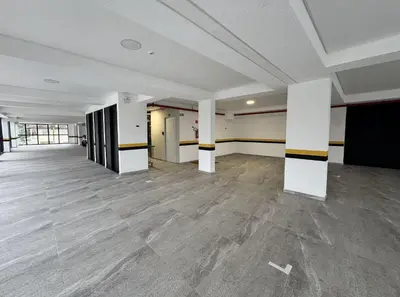 A planta de Residencial Alana - Apartamento a 200m do mar na Praia de Palmas com vista pro mar