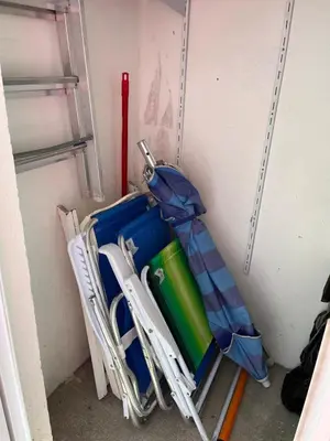 Uma ou mais camas em beliche num quarto em Ap Canto da Praia - Itapema