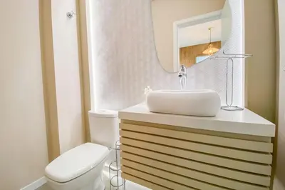 Uma casa de banho em Refúgio Moderno a 300m da Praia - 0305
