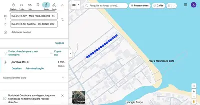 A planta de Apto 3 quartos sendo 1 suíte - Quadra Mar - Meia Praia