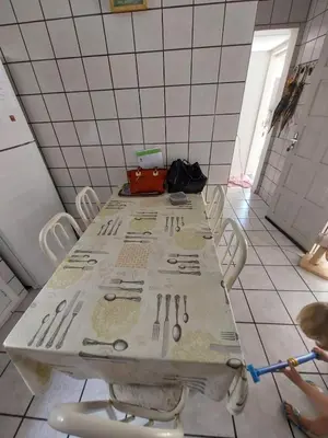 A planta de Casa Espaçosa Meia Praia