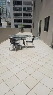Uma varanda ou terraço em Apto 3 quartos em Meia Praia prox ao shopping Russi