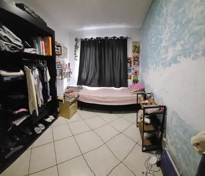 Uma cama ou camas num quarto em Apto 3 quartos em Meia Praia prox ao shopping Russi