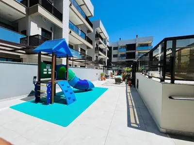 A planta de Oásis do Atlântico 307 A - Apartamento no condomínio clube na Praia de Palmas com vista para o mar
