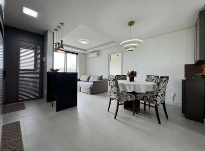 A planta de Oásis do Atlântico 307 A - Apartamento no condomínio clube na Praia de Palmas com vista para o mar