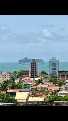 Uma vista do mar geral ou uma vista do mar a partir da casa de férias
