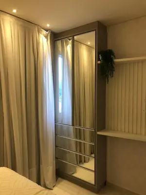 Uma cama ou camas num quarto em Suíte privada