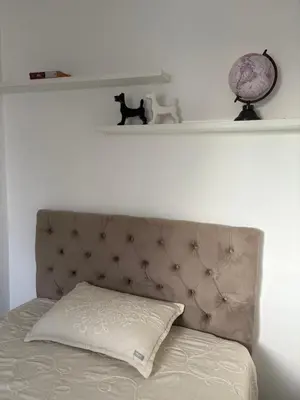 Uma cama ou camas num quarto em Apartamento Morretes