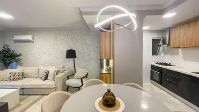 A cozinha ou kitchenette de Eunice Costa 105 - Praia do Mariscal