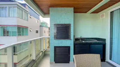 Uma varanda ou terraço em Eunice Costa 105 - Praia do Mariscal