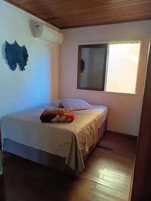 Uma cama ou camas num quarto em Lorena'Haus