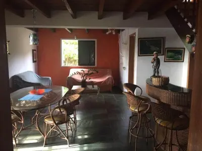Uma área de estar em Lorena'Haus