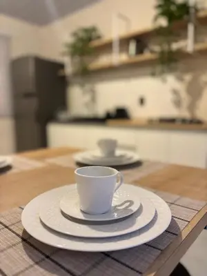Comodidades para chá e café em Casa pertinho da Praia Central de Itapema