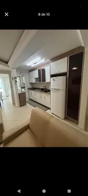 A cozinha ou kitchenette de Suíte na rua da praia