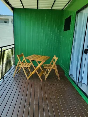 Uma varanda ou terraço em Studio Borboletas de luz