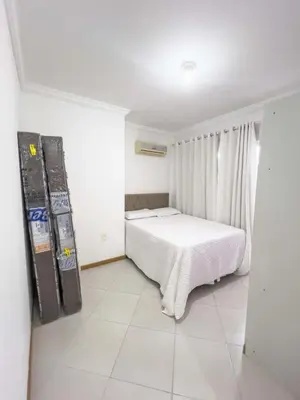 Uma cama ou camas num quarto em Cobertura Bombas