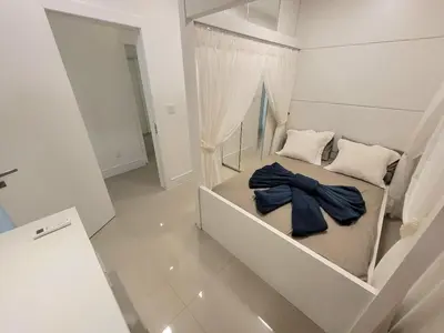 A planta de Cobertura Duplex 4 Suítes Alto Padrão, Frente Mar