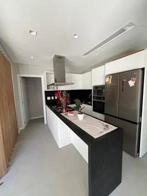 A cozinha ou kitchenette de Casa de Praia Palmas GCR SC