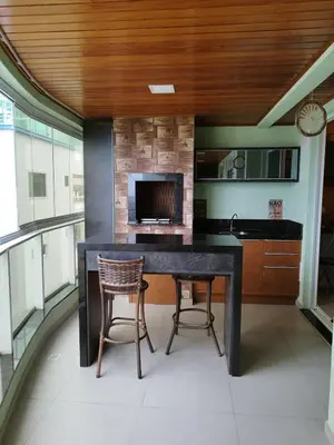 A cozinha ou kitchenette de APARTMENTO em BOMBINHAS Vista Mar