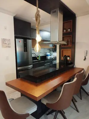A cozinha ou kitchenette de APARTMENTO em BOMBINHAS Vista Mar