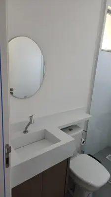 Uma casa de banho em Apartamento Novo Vista Mar - Próximo ao Pier