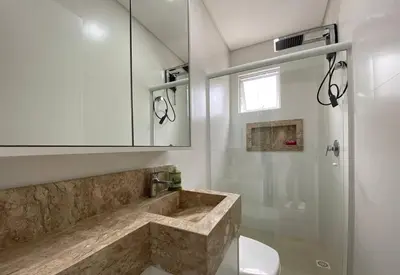Uma casa de banho em Apartamento Novo a 120 Metros da Praia do Mariscal