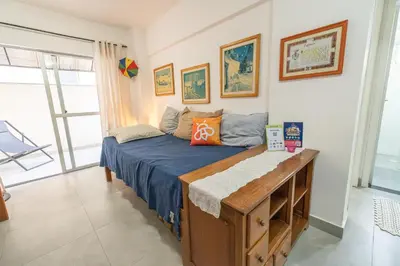 A planta de Com terraço 250m da Praia de BC